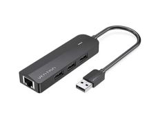DOCKING STATION VENTION 5 PUERTOS USB-A 3xUSB 2.0/1xRJ45 NEGRO