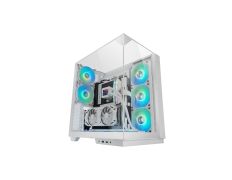 CAJA SEMITORRE GAMING MARS MC3GF CRISTAL TEMPLADO ARGB BLANCA 383mm GPU 1x3.5 3x2.5