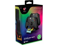 PDP Cargador Dual Afterglow Wave Negro Xbox One