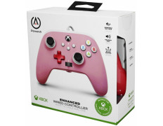 Controlador Rosa POWER A Enhanced con Cable (XBONE/PC)
