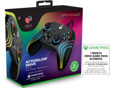 PDP Controlador Cable Afterglow Wave Black + Game Pass 1 Mes