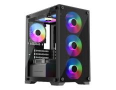 CAJA MICROATX KEEP OUT XC-201 GLASS Cristal Templado 1x3.5” 1x2.5” 1xUSB2.0 1xUSB3.0 GPU MAX 310mm