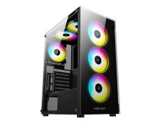 CAJA MICROATX KEEP OUT XC-210 GLASS, 1x3.5” 2x2.5” 1xUSB2.0 1xUSB3.0 - GPU MAX 305mm - LatCristal Templado