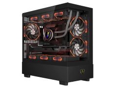 CAJA MICROATX KEEPOUT XC-301 GLASS CRISTAL TEMPLADO - 1x3.5” 1x2.5” 1xUSB2.0 1xUSB3.0 GPU MAX420mm