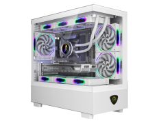 CAJA MICROATX KEEPOUT XC-301W GLASS CRISTAL TEMPLADO 1x3.5” 1x2.5” 1xUSB2.0 1xUSB3.0 GPU MAX 420mm