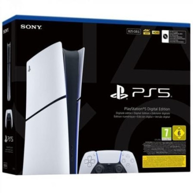 Consola PS5 Slim Digital Edition + Dualsense (825 GB)