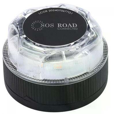 Baliza de Emergencia SOS Road Connected EL2024 V16 Homologada, Base imantada y Geolocalizable