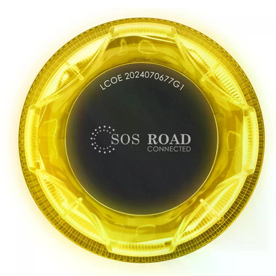 Baliza de Emergencia SOS Road Connected EL2024 V16 Homologada, Base imantada y Geolocalizable