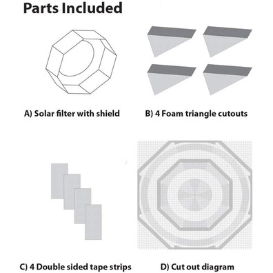 Filtro Solar Sun Catcher Explore Scientific (150-165mm / SCT 8")