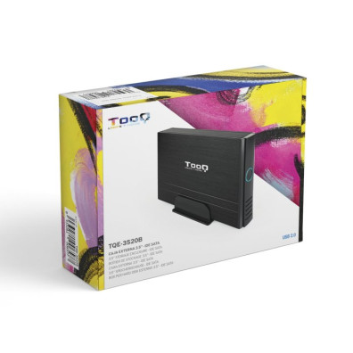 Caja Externa 3.5" Usb 2.0 Tooq Tqe-3520b Para Hd 3,5" Ide-sata Usb 2.0 Negra