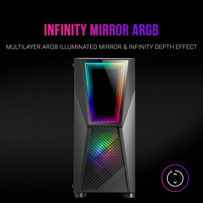 Caja Mars Gaming MC777 Black Semitorre ATX
