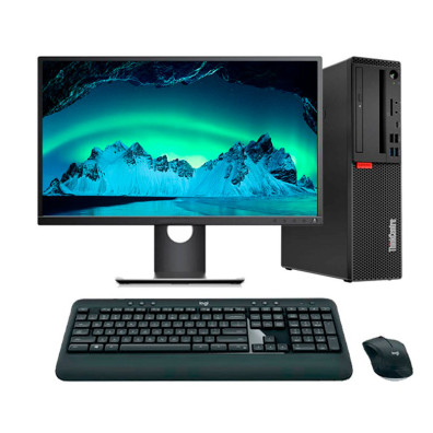 Lenovo ThinkCentre M720S SFF  i7 16GB RAM 500GB NVMe 24" Reacondicionado
