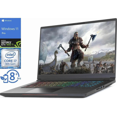 Portátil Intel Nuc 9 Extrem i7 32GB RAM 512GB M.2 NVIDIA GeForce GTX 1660 Ti (Teclado español)