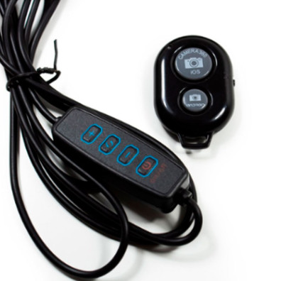 Soporte Aro luz Led + Mando Bluetooth Cool