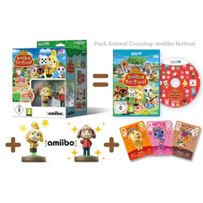 Animal Crossing: Amiibo Festival Pack (2 Figuras + 3 Tarjetas)